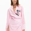 Abito camicia in popeline
