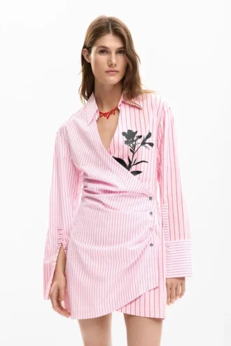 Abito camicia in popeline