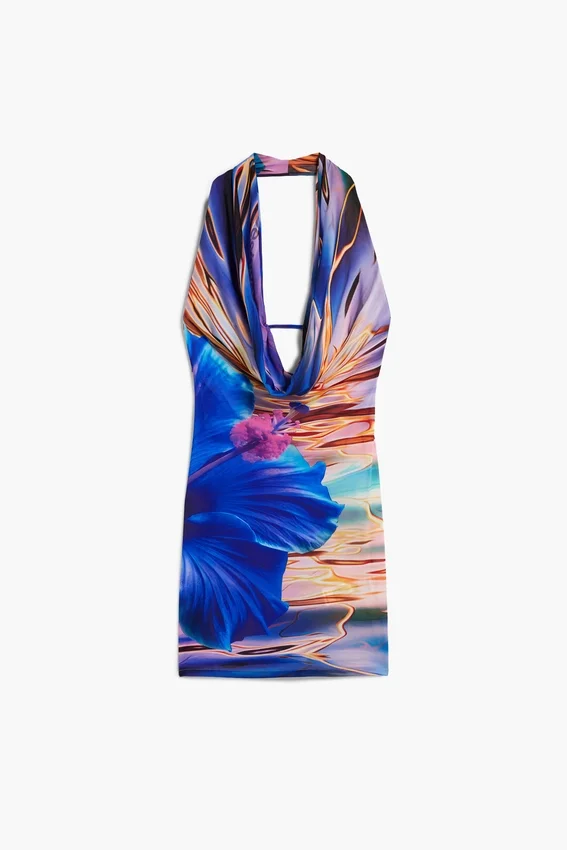 Abito corto Flower Water Abito corto Flower Water
