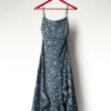 Abito in denim con volant Abito in denim con volant