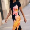 Abito lungo a fiori Abito lungo a fiori