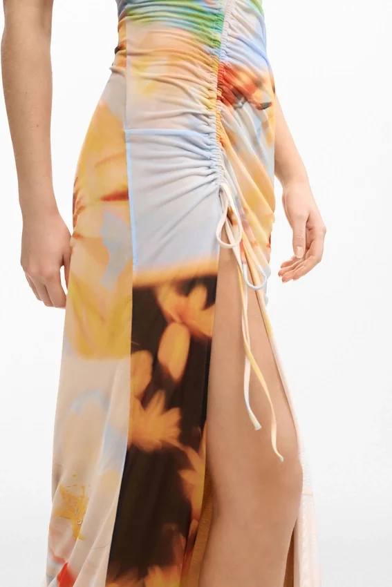 Abito lungo drappeggiato Abito lungo drappeggiato