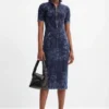 Abito midi con zip