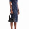 Abito midi con zip