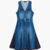 Abito midi in denim Abito midi in denim