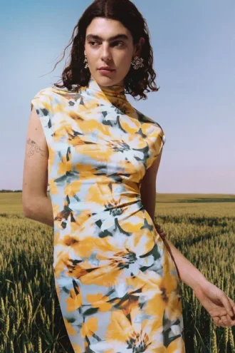 Abito tubino a fiori