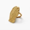 Anello a conchiglia placcato oro Zalio
