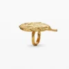 Anello a conchiglia placcato oro Zalio