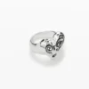 Anello a forma di cuore placcato argento Zalio