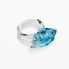 Anello con conchiglia in cristallo Zalio