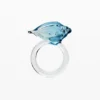Anello con conchiglia in cristallo Zalio