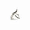 Anello con lettera A placcato argento Zalio
