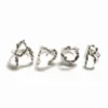 Anello con lettera A placcato argento Zalio