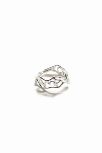Anello con messaggio placcato argento Zalio