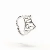 Anello con messaggio placcato argento Zalio