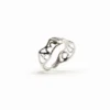 Anello con messaggio placcato argento Zalio