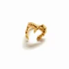 Anello Zalio placcato oro con lettera M