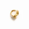 Anello Zalio placcato oro con lettera M