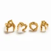 Anello Zalio placcato oro con lettera M