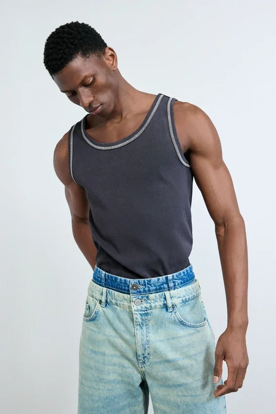 Bermuda in denim misto Bermuda in denim misto