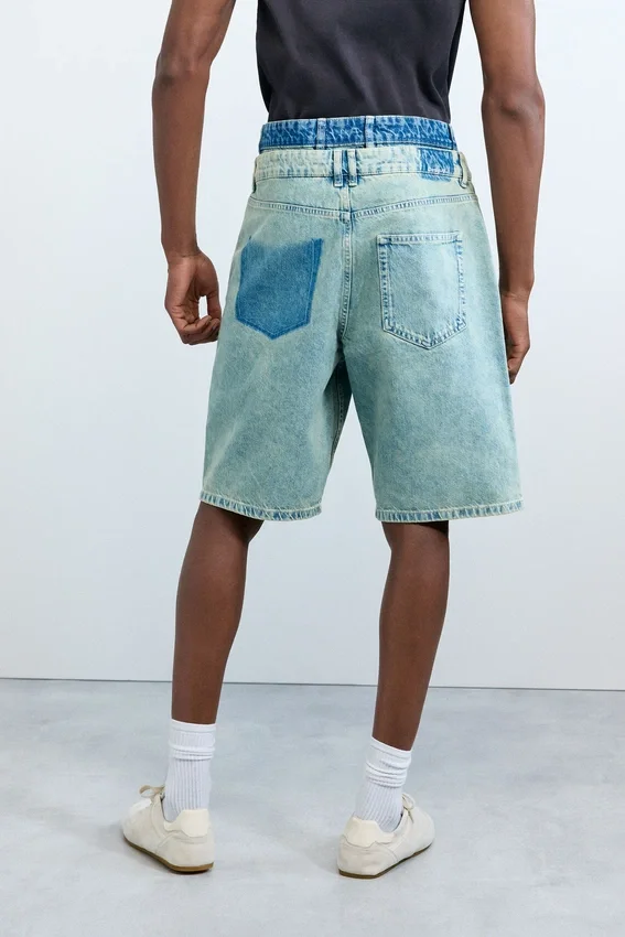 Bermuda in denim misto Bermuda in denim misto