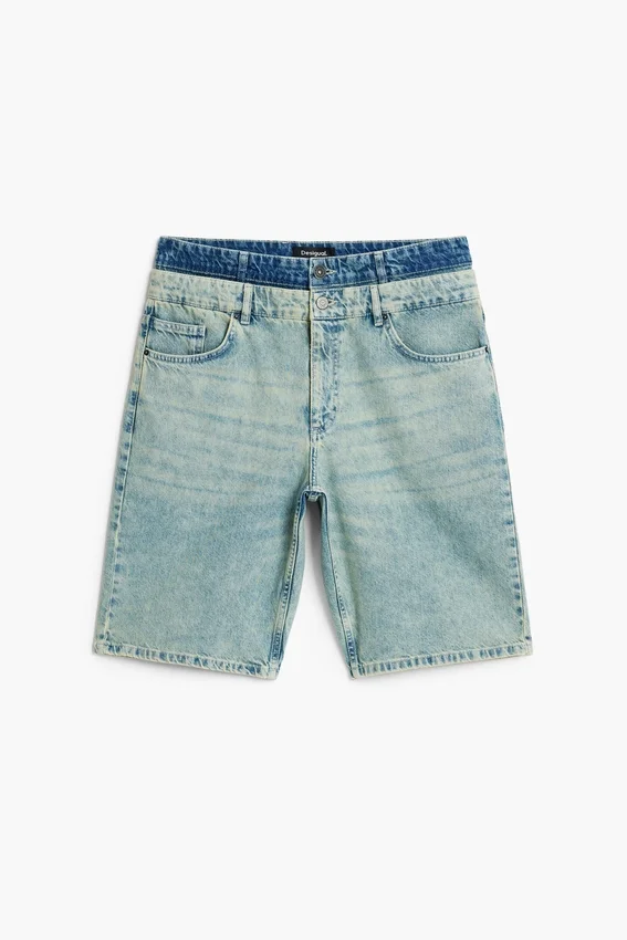 Bermuda in denim misto Bermuda in denim misto