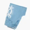 Bermuda in denim ricamati