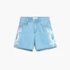 Bermuda in denim ricamati