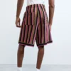 Bermuda in maglia a righe Bermuda in maglia a righe