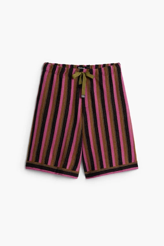 Bermuda in maglia a righe Bermuda in maglia a righe