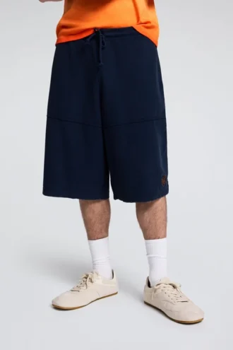 Bermuda in maglia a tinta unita