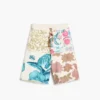 Bermuda in maglia con fiori