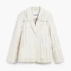 Blazer a righe asimmetrico