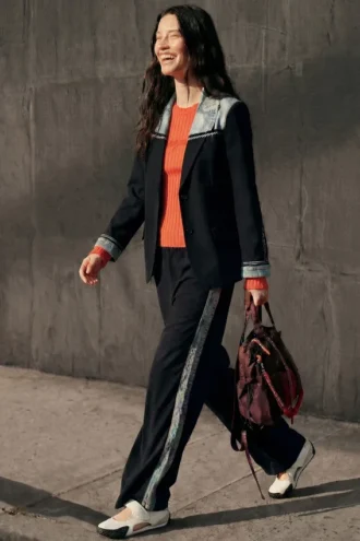 Blazer bimateriale