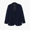 Blazer con ricami floreali