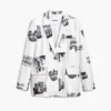 Blazer con stampa collage