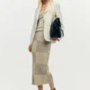 Blazer patchwork bianco