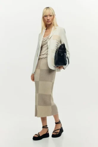 Blazer patchwork bianco