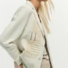 Blazer patchwork bianco