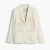 Blazer patchwork bianco