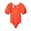 Body con maniche a palloncino