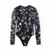 Body con stampa a pois fantasia Body con stampa a pois fantasia