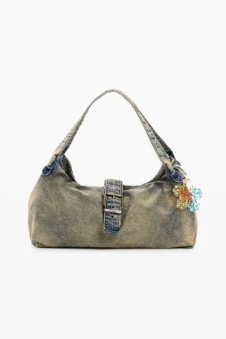 Borsa a tracolla in denim