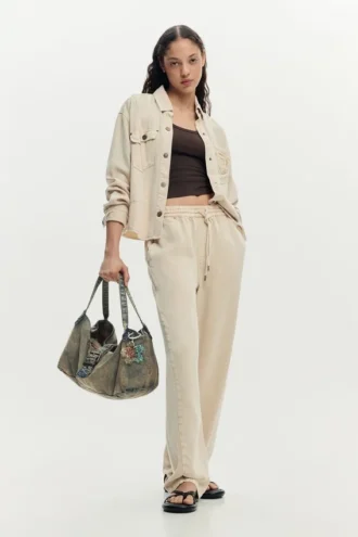 Borsa a tracolla in denim