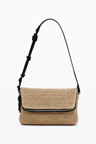Borsa a tracolla in rafia