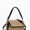 Borsa a tracolla in rafia