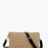 Borsa a tracolla in rafia