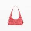 Borsa a tracolla media in denim