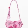 Borsa a tracolla media in denim