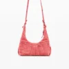 Borsa a tracolla media in denim